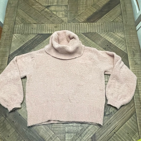 Ruby Moon Soft Pink Cowl Neck Sweater - Picture 1 of 6